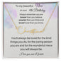 To My Beautiful Niece On Your 9th Birthday - Signature Style Name Necklace