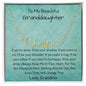 To My Beautiful Granddaughter - If You're Alone - Signature Style Name Necklace