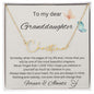 To My Dear Granddaughter - Forever & Always - Signature Style Name Necklace