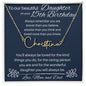 To Our Beautiful Daughter On Your 15th Birthday - Signature Style Name Necklace