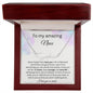 To My Amazing Niece - I Love You So Much - Signature Style Name Necklace