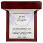 To My Daughter - You'll Always Be My Little Girl - Signature Style Name Necklace
