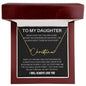 To My Daughter - Never Fear - Signature Style Name Necklace