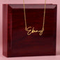 To My Dear Granddaughter - Forever & Always - Signature Style Name Necklace