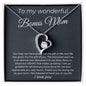 To My wonderful Bonus Mom - I Feel Blessed - Forever Love Necklace