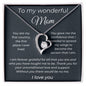 To My wonderful Mom - You Are My First Country - Forever Love Necklace