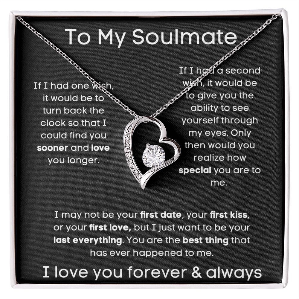 To My Soulmate - You Are The Best Thing - Forever Love Necklace