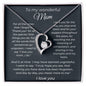To My Wonderful Mom - For All The Times - Forever Love Necklace