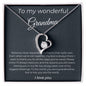 To My Wonderful Grandma - Distance Never Separates - Forever Love Necklace