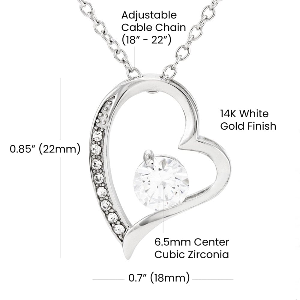 To My Beautiful Wife - The Day I Met You - Forever Love Necklace