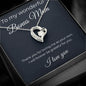 To My Wonderful Bonus Mom - Grateful For You - Forever Love Necklace