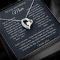 To My Wonderful Mom - For All The Times - Forever Love Necklace