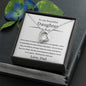 To My Beautiful Daughter - If Ever - Forever Love Necklace