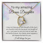 To My Amazing Bonus Daughter - I Will Always Love You - Forever Love Necklace