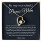 To My Wonderful Bonus Mom - Family Isn't Always Blood - Forever Love Necklace