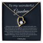 To My Wonderful Grandma - Distance Never Separates - Forever Love Necklace