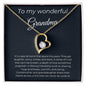 To My Wonderful Grandma - It's A Special Bound - Forever Love Necklace