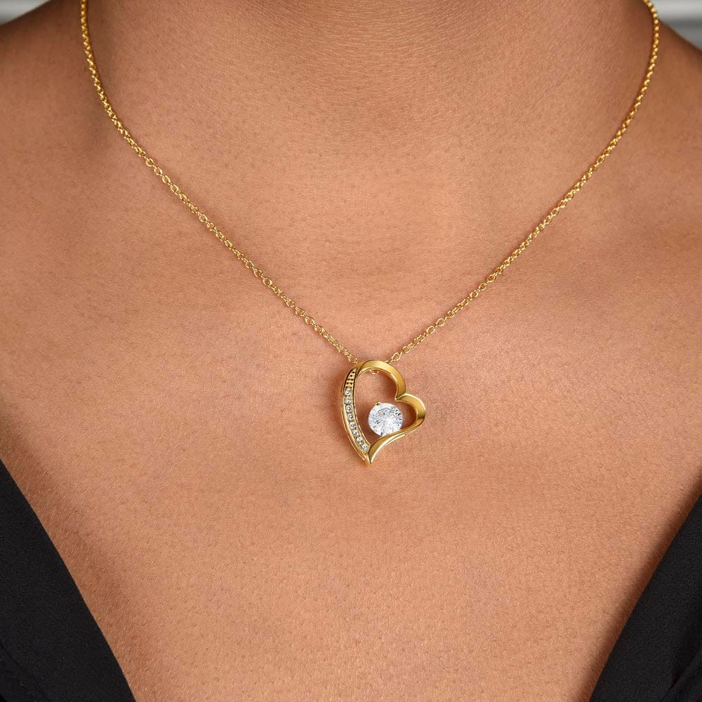 To My Beautiful Wife - The Day I Met You - Forever Love Necklace