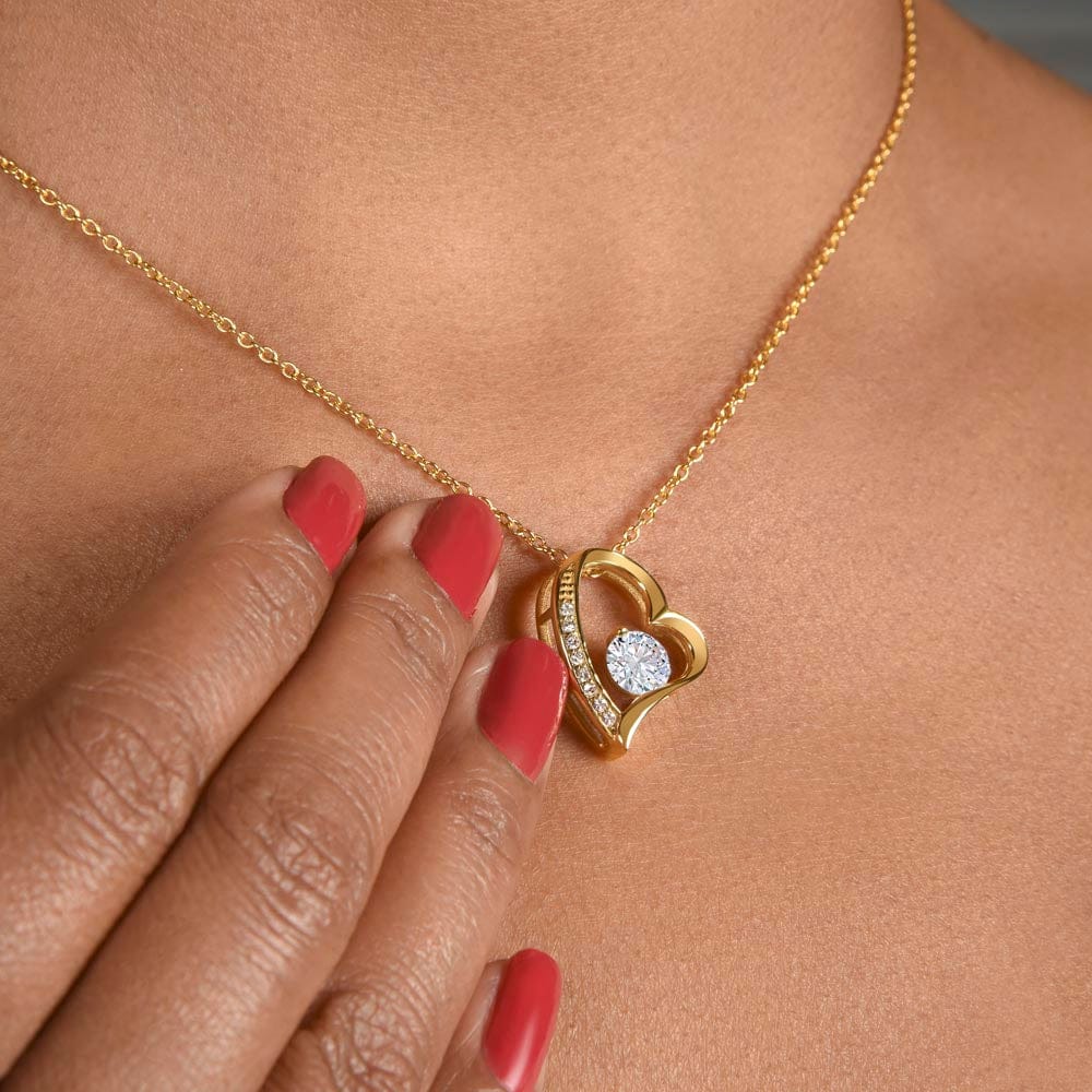 To My Beautiful Wife - The Day I Met You - Forever Love Necklace