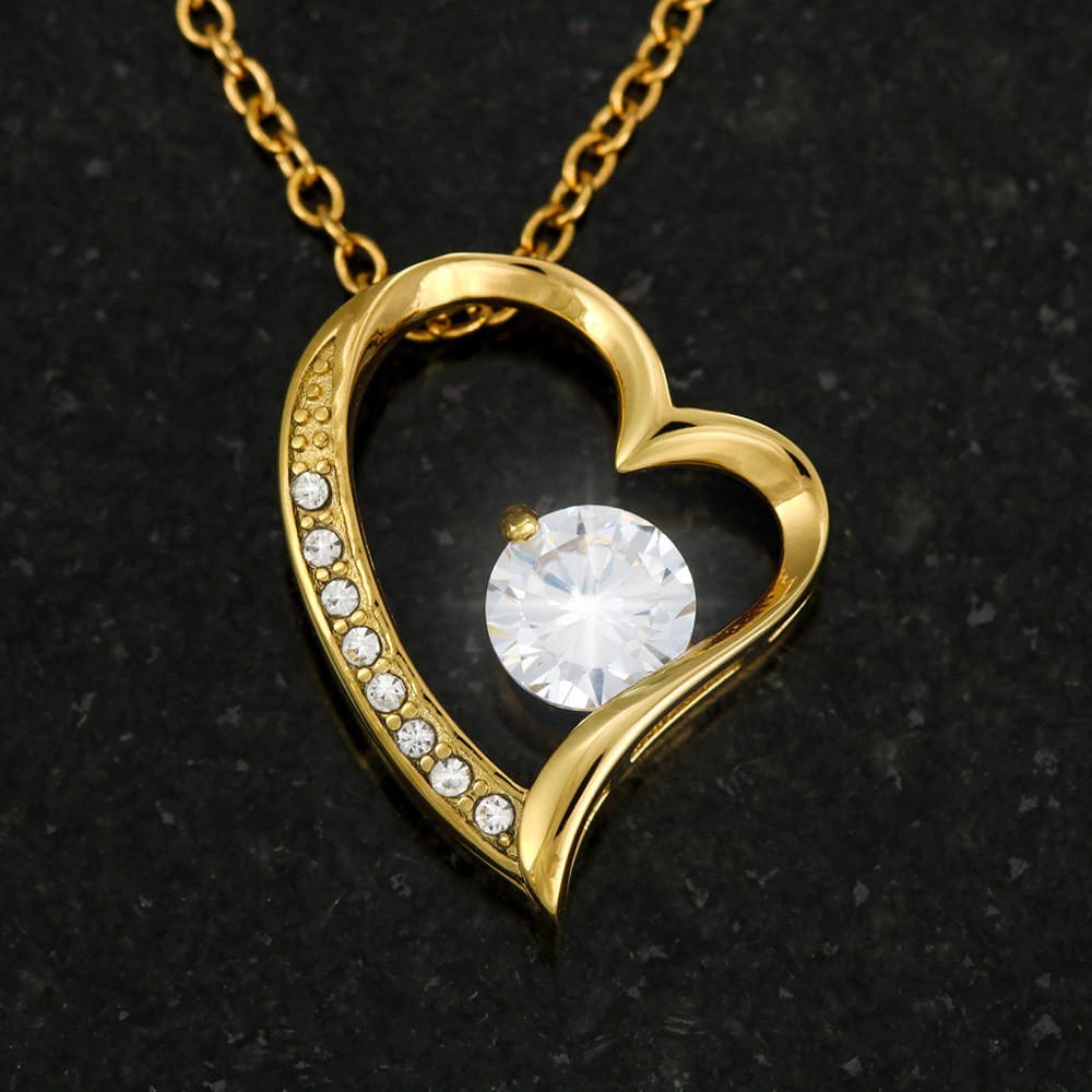To My Beautiful Wife - The Day I Met You - Forever Love Necklace