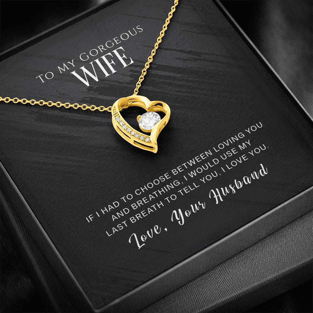 To My Gorgeous Wife - Forever Love Necklace