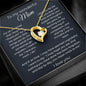 To My Wonderful Mom - For All The Times - Forever Love Necklace