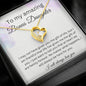 To My Amazing Bonus Daughter - I Will Always Love You - Forever Love Necklace