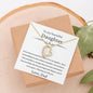 To My Beautiful Daughter - If Ever - Forever Love Necklace