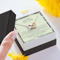 To My Beautiful Army Wife - If I Could - Interlocking Hearts Necklace