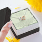 To The Best Army Mom In The World - You Used To Be - Interlocking Hearts Necklace