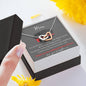 Thank You For Walking This Line With Me - Interlocking Hearts Necklace