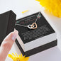 To My Amazing Niece - Merry Christmas - Interlocking Hearts Necklace