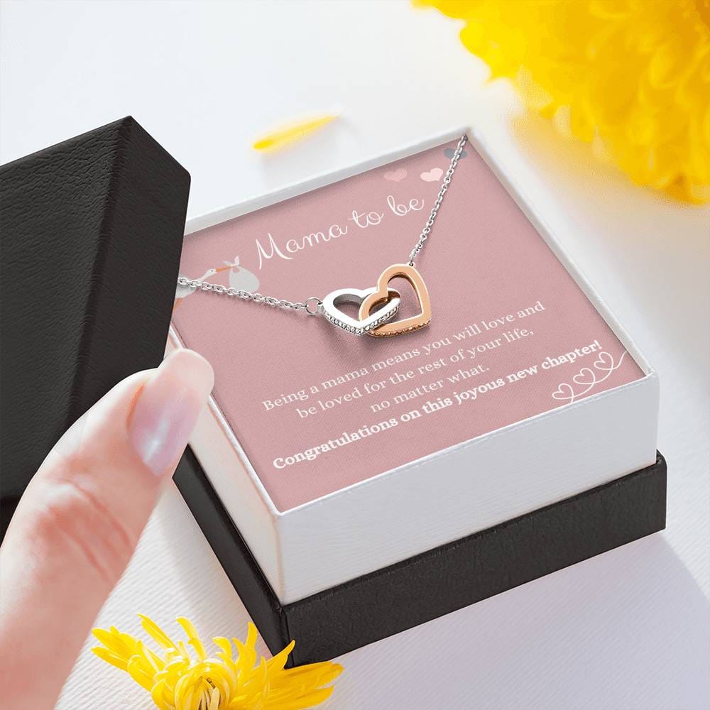 Mama To Be - Being A Mama - Interlocking Heart Necklace