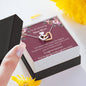 To An Amazing New Mom - The Littlest Feet - Interlocking Hearts Necklace
