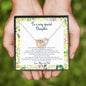To A Very Special Daughter - From The Day - Interlocking Hearts Necklace