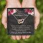 Thank You For Being My Unbiological Sister - Interlocking Hearts Necklace