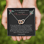 To My Amazing Niece - Merry Christmas - Interlocking Hearts Necklace