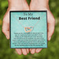 To My Best Friend - Thank You for Every Smile - Interlocking Hearts Necklace