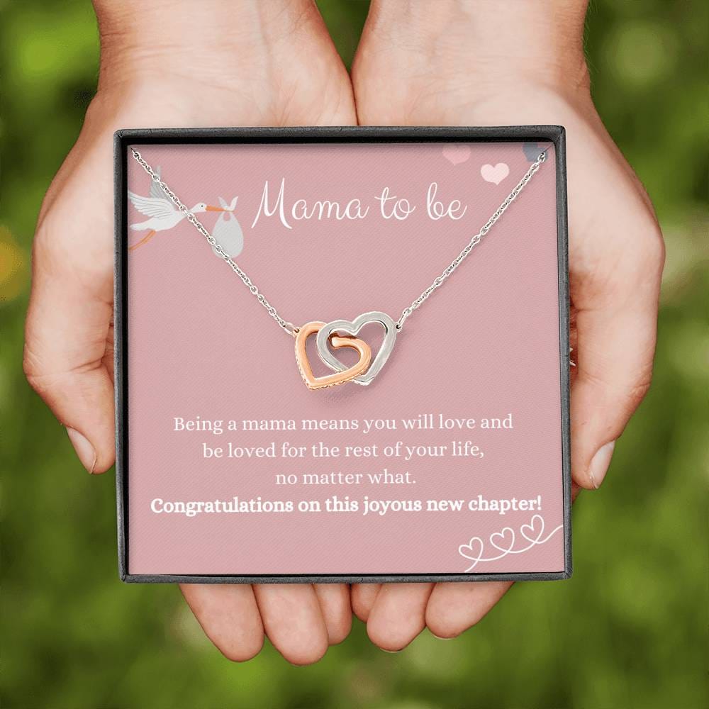 Mama To Be - Being A Mama - Interlocking Heart Necklace
