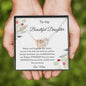 To My Beautiful Daughter - Love Mum - Interlocking Hearts Necklace