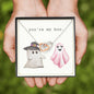 You're My Boo - Interlocking Hearts Necklace