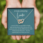 To An Amazing Leader - Interlocking Hearts Necklace