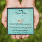 To My Bonus Mom - You May Not - Interlocking Hearts Necklace