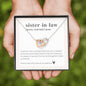Sister In Law Definition Necklace - Interlocking Hearts Necklace