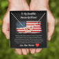 To My Beautiful Marine Girlfriend - Wherever The Journey Takes Us - Interlocking Hearts Necklace