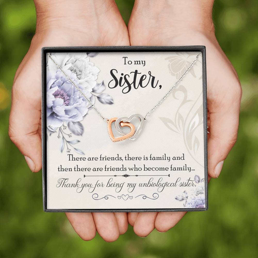 To My Unbiological Sister Necklace