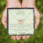 To My Beautiful Army Wife - If I Could - Interlocking Hearts Necklace