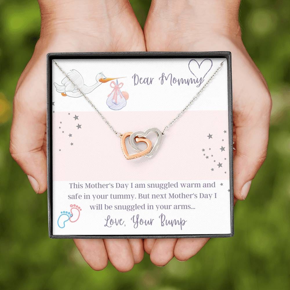 Dear Mommy - Mother's Day - Interlocking Hearts Necklace