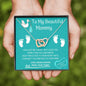 To My Beautiful Mommy - Personalized - Interlocking Hearts Necklace