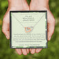 To My Beautiful Army Wife - You're Not Just - Interlocking Hearts Necklace